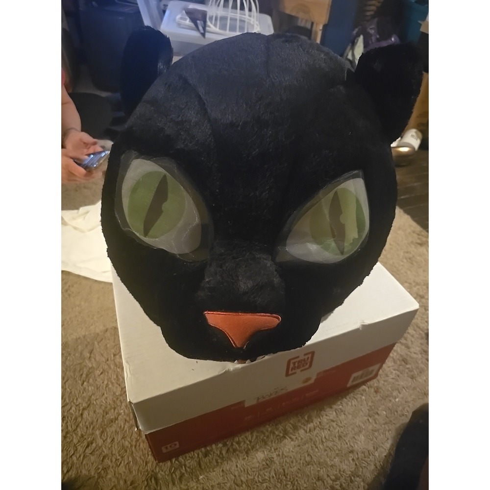 Dan Dee Big Greeter Head Black Cat Panther Halloween Mask Mascot Costume Head